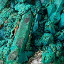 Chrysocolla on Quartz, Tentadora Mine, Julcani Dist., Peru - image 3