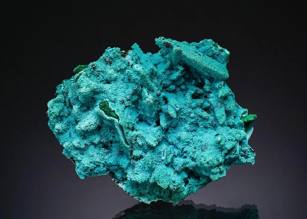 Chrysocolla ps. after Malachite ps. after Azurite image