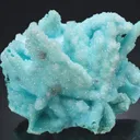 Chrysocolla ps. after Malachite ps. after Azurite with Quartz - image 1
