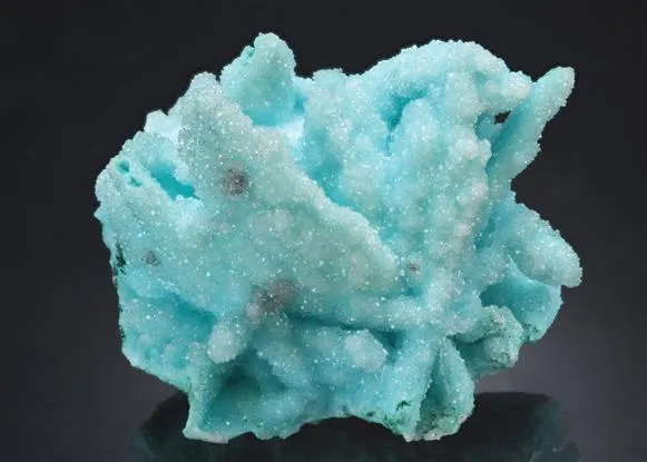 Chrysocolla ps. after Malachite ps. after Azurite with Quartz - image 1