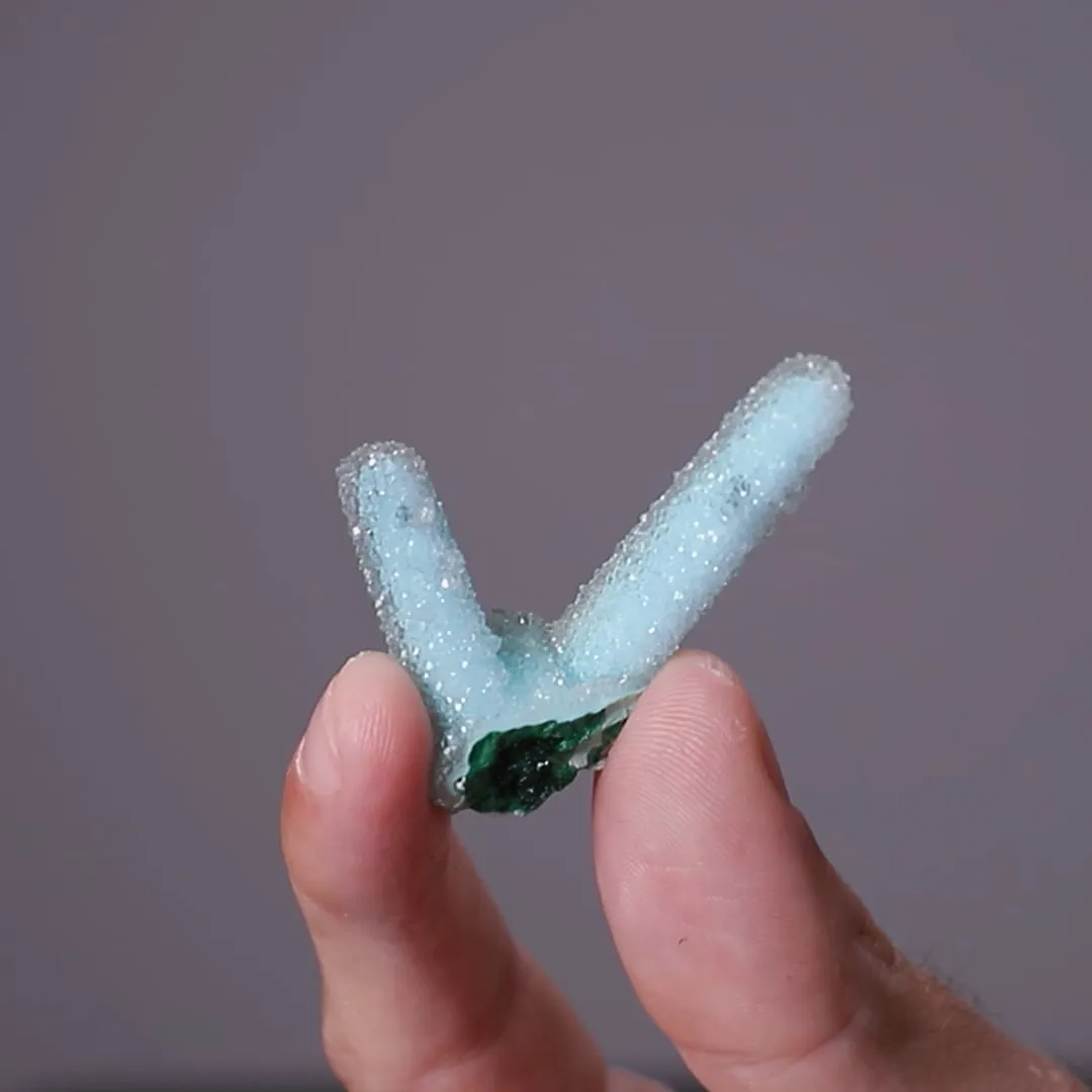 Chrysocolla ps. after Malachite ps. after Azurite with Quartz - image 2