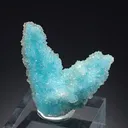 Chrysocolla ps. after Malachite ps. after Azurite with Quartz - image 1