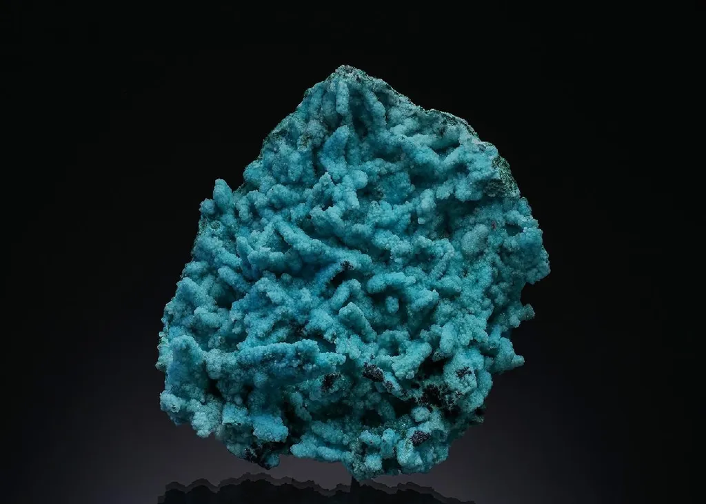 Chrysocolla ps. after Malachite ps. after Azurite with Quartz image