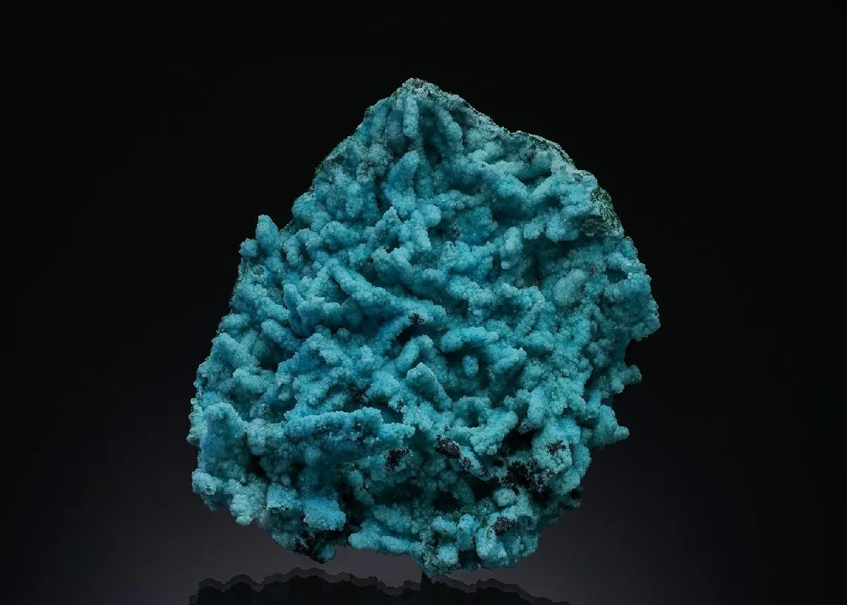 Chrysocolla ps. after Malachite ps. after Azurite with Quartz - image 1