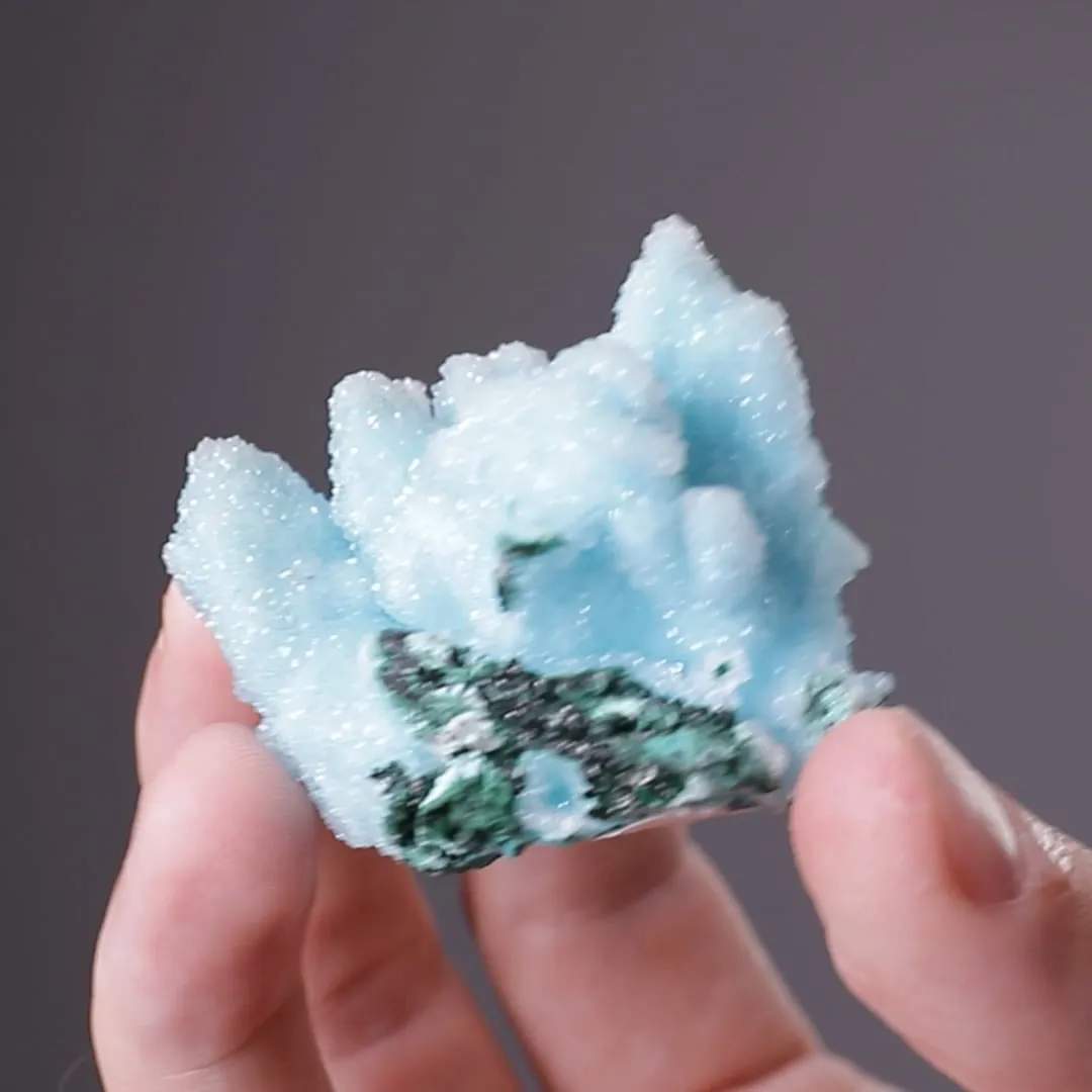 Chrysocolla ps. after Malachite ps. after Azurite with Quartz - image 2