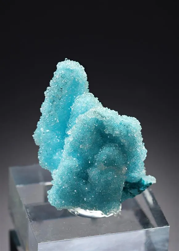 Chrysocolla ps. after Malachite ps. after Azurite with Quartz image