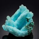 Chrysocolla ps. after Malachite ps. after Azurite with Quartz - image 1