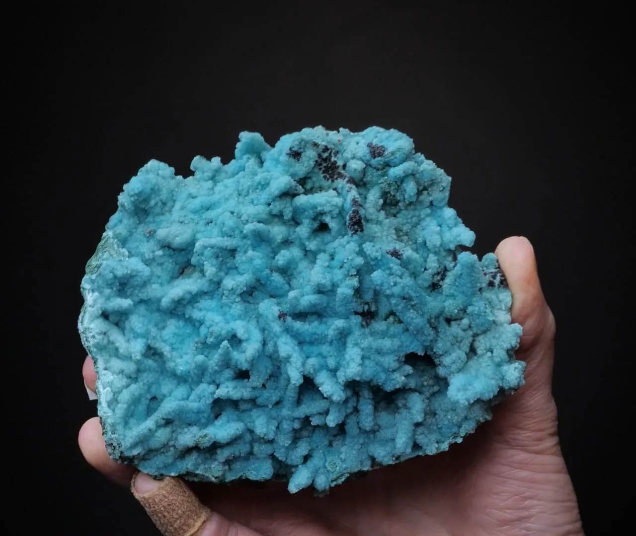 Chrysocolla ps. after Malachite ps. after Azurite with Quartz - image 2