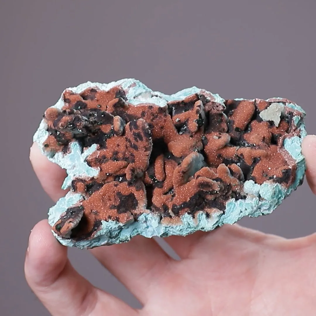 Chrysocolla ps. after Malachite ps. after Azurite with Quartz - image 2