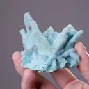 Chrysocolla ps. after Malachite ps. after Azurite with Quartz - image 2