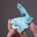 Chrysocolla ps. after Malachite ps. after Azurite with Quartz - image 2