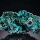 Chrysocolla ps. after Malachite ps. after Azurite with Quartz - image 1
