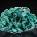 Chrysocolla ps. after Malachite with Quartz and Malachite - image 1