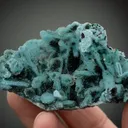 Chrysocolla ps. after Malachite with Quartz and Malachite - image 2