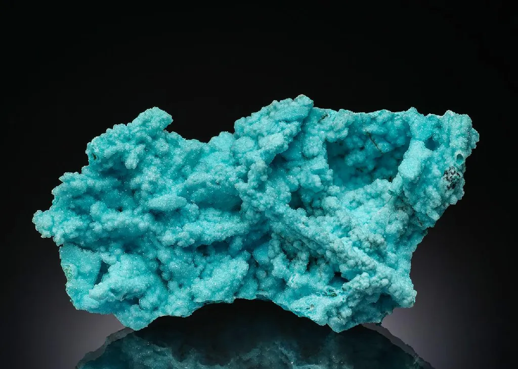Chrysocolla ps. after Malachite with Quartz and Malachite image