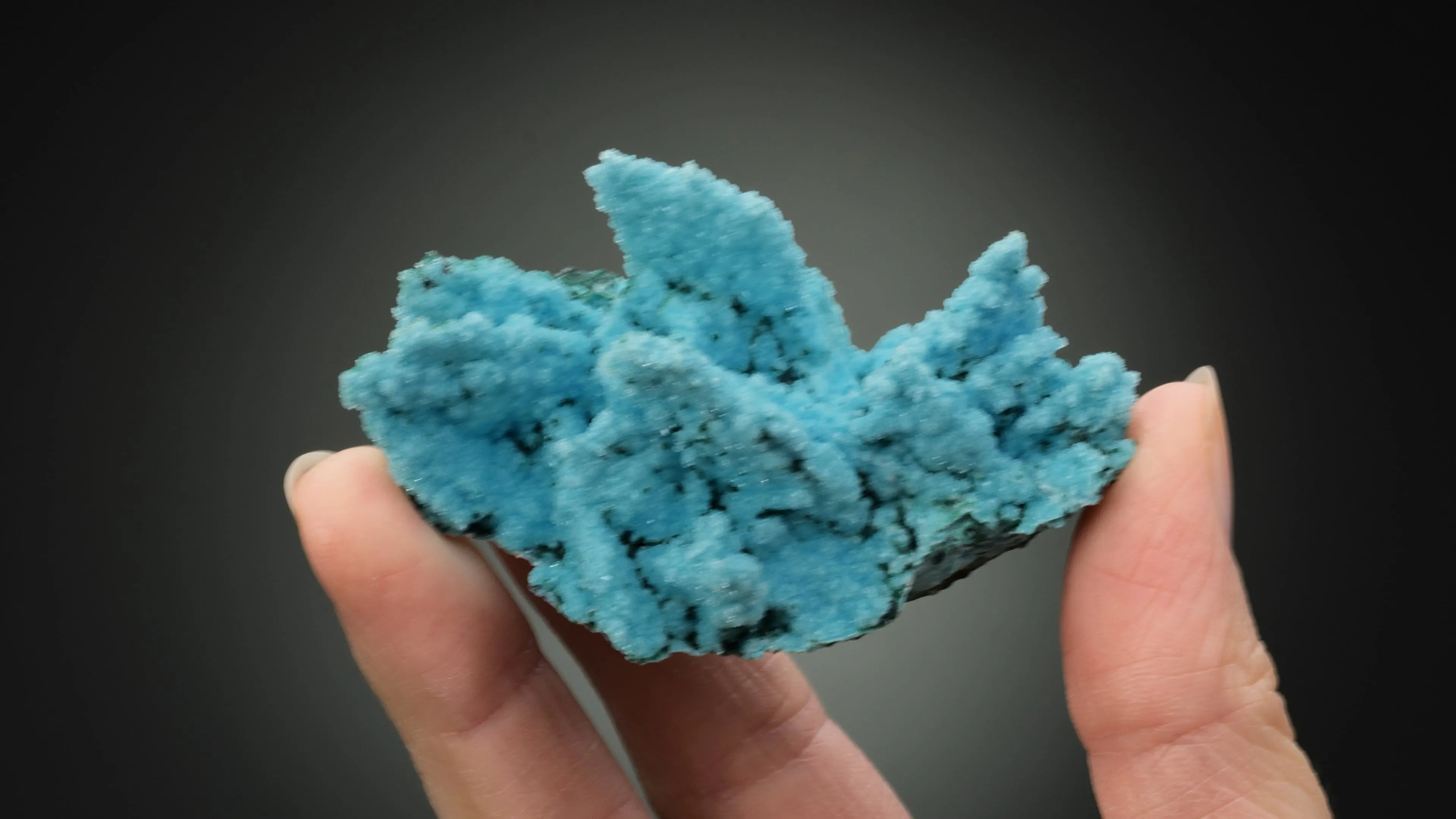 Chrysocolla ps. after Malachite with Quartz and Malachite - image 2