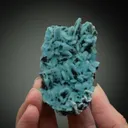 Chrysocolla ps. after Malachite with Quartz and Malachite - image 2