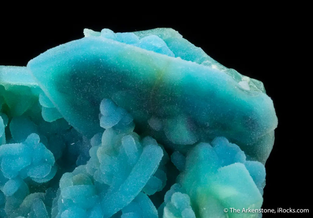 Chrysocolla ps. Azurite with Quartz - image 5