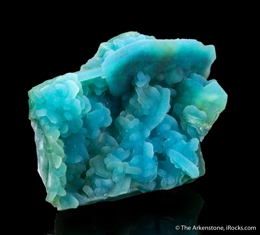 Chrysocolla ps. Azurite with Quartz - image 3