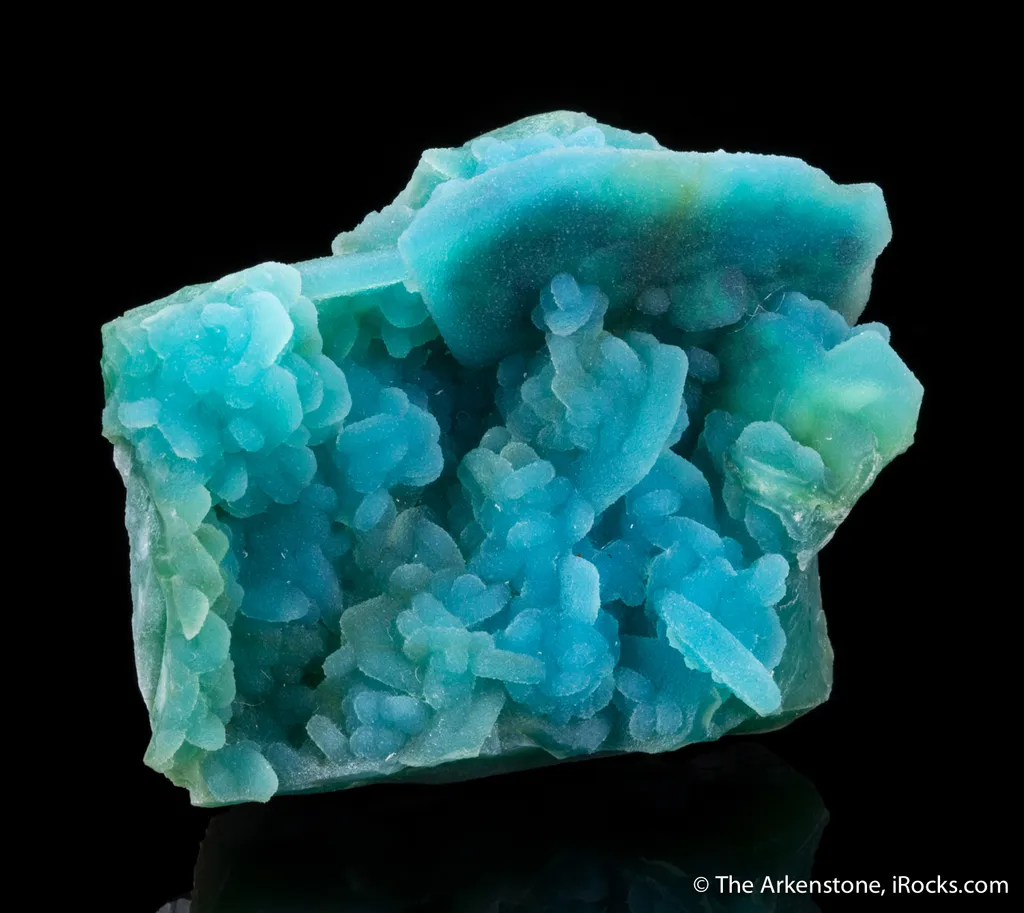 Chrysocolla ps. Azurite with Quartz image