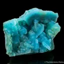 Chrysocolla ps. Azurite with Quartz - image 1