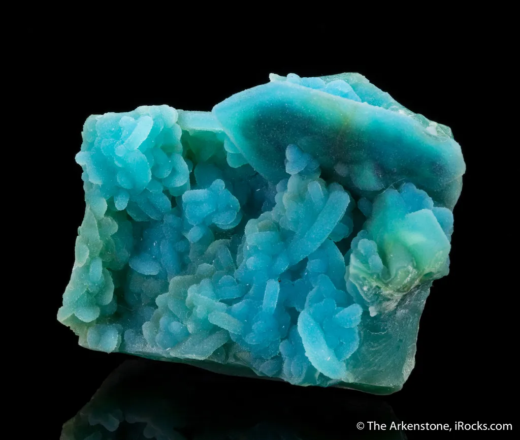 Chrysocolla ps. Azurite with Quartz - image 2