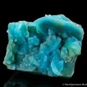 Chrysocolla ps. Azurite with Quartz - image 2