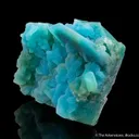 Chrysocolla ps. Azurite with Quartz - image 4