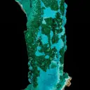 Chrysocolla ps. Gypsum, with Malachite - image 1