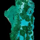 Chrysocolla ps. Gypsum, with Malachite - image 2