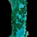 Chrysocolla ps. Gypsum, with Malachite - image 3