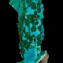 Chrysocolla ps. Gypsum, with Malachite - image 4
