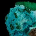 Chrysocolla ps. Gypsum, with Malachite - image 6