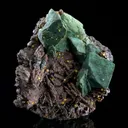 Chrysocolla Ps. Malachite Ps. Azurite With Wulfenite - image 3