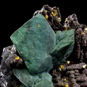 Chrysocolla Ps. Malachite Ps. Azurite With Wulfenite - image 4