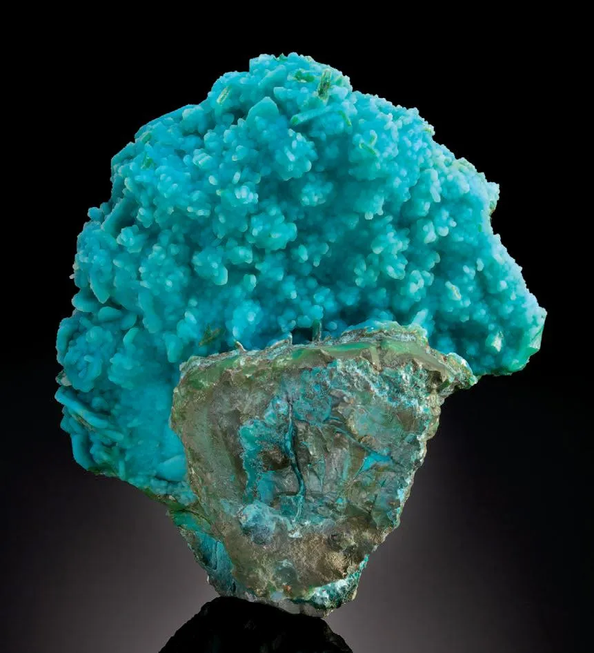 Chrysocolla pseudomorph after Malachite pseudomorph after Azurite - image 1