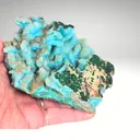 Chrysocolla Pseudomorph After Malachite Pseudomorph after Azurite with Quartz - image 4