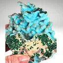 Chrysocolla Pseudomorph After Malachite Pseudomorph after Azurite with Quartz - image 6