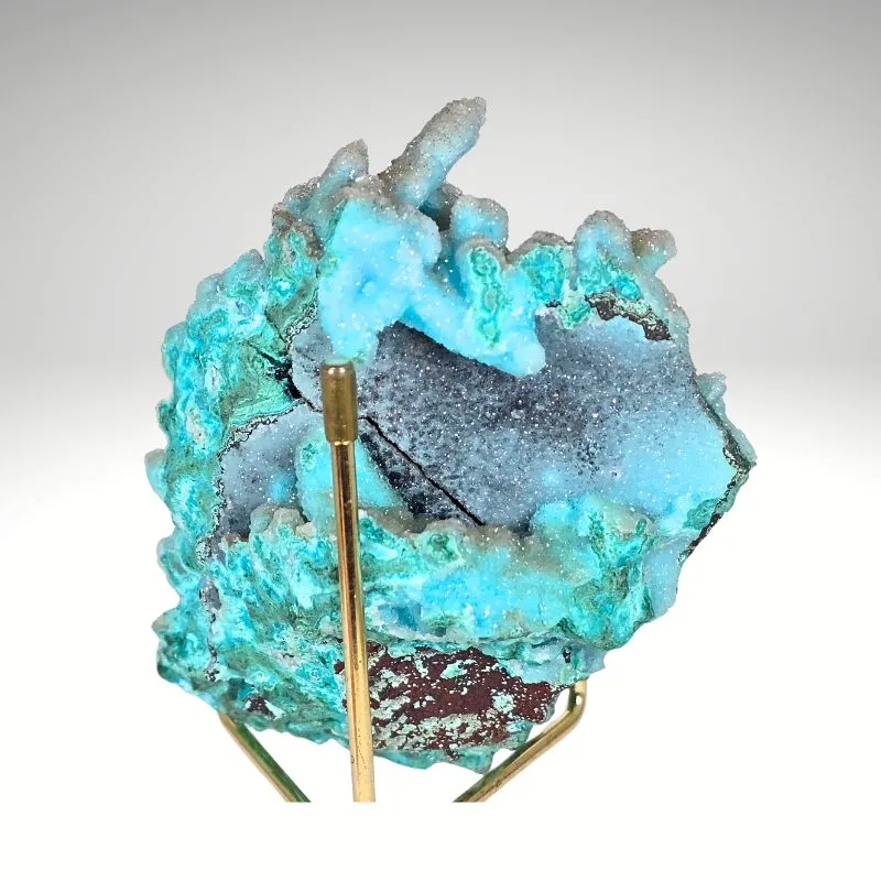Chrysocolla Pseudomorph After Malachite Pseudomorph after Azurite with Quartz - image 7