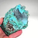 Chrysocolla Pseudomorph After Malachite Pseudomorph after Azurite with Quartz - image 9