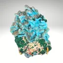 Chrysocolla Pseudomorph After Malachite Pseudomorph after Azurite with Quartz - image 1