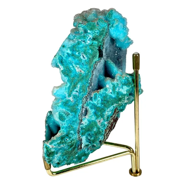 Chrysocolla Pseudomorph After Malachite Pseudomorph after Azurite with Quartz - image 8