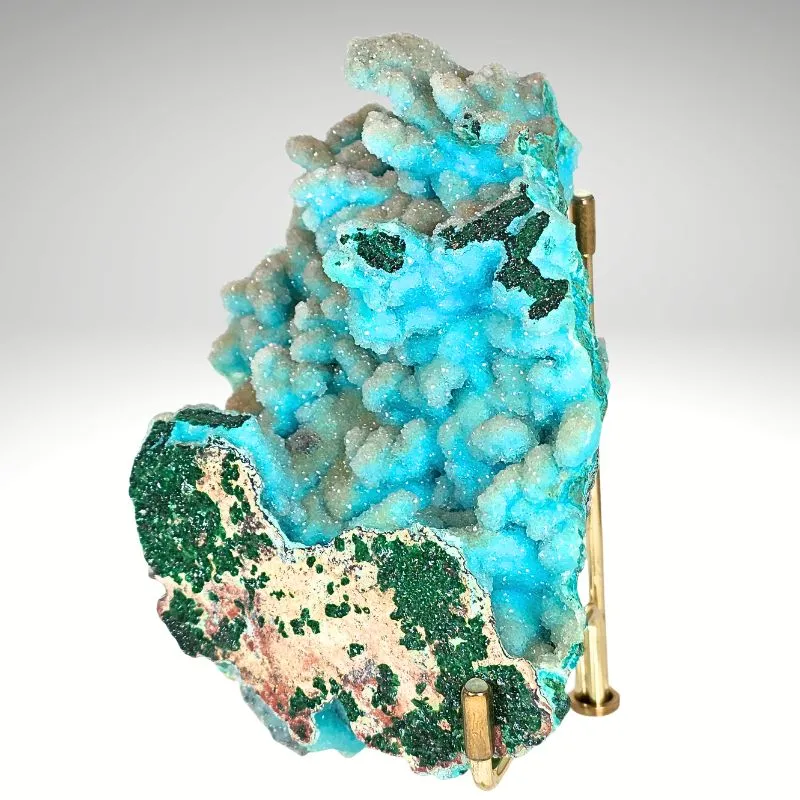 Chrysocolla Pseudomorph After Malachite Pseudomorph after Azurite with Quartz - image 3