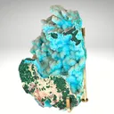 Chrysocolla Pseudomorph After Malachite Pseudomorph after Azurite with Quartz - image 3