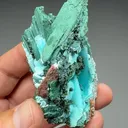 Chrysocolla pseudomorph with Malachite, Quartz - image 2