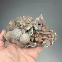 Chrysocolla pseudomorph with Malachite, Quartz - image 2
