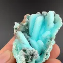 Chrysocolla pseudomorph with Malachite, Quartz - image 2