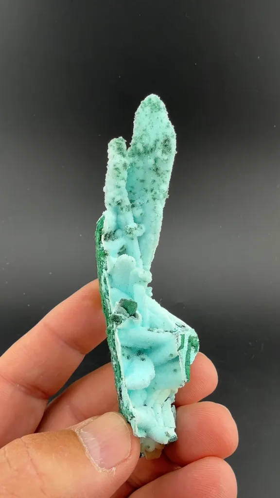 Chrysocolla pseudomorph with Malachite, Quartz - image 2