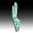 Chrysocolla pseudomorph with Malachite, Quartz - image 1