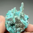 Chrysocolla pseudomorph with Malachite, Quartz - image 2